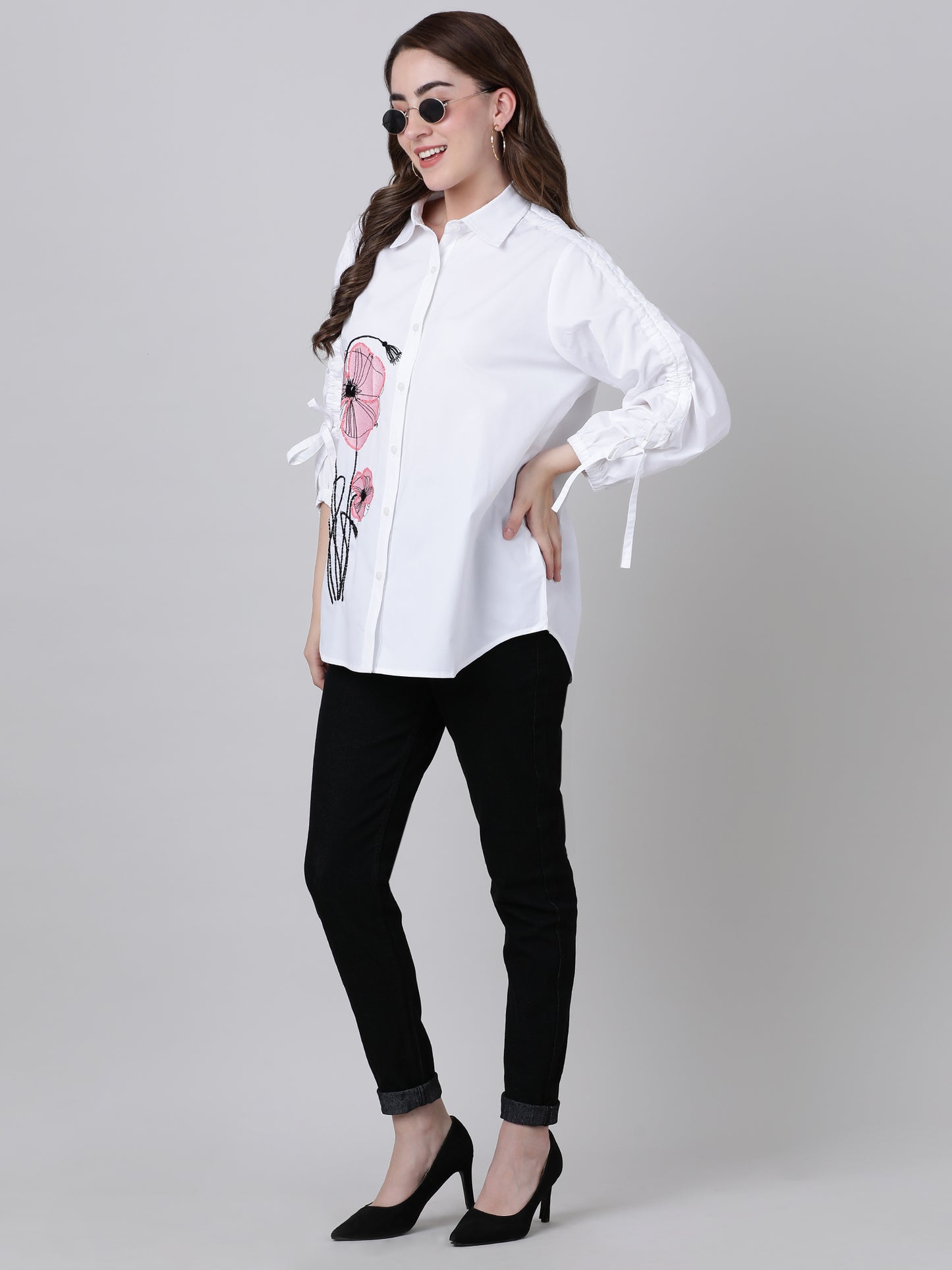 White bud shirt