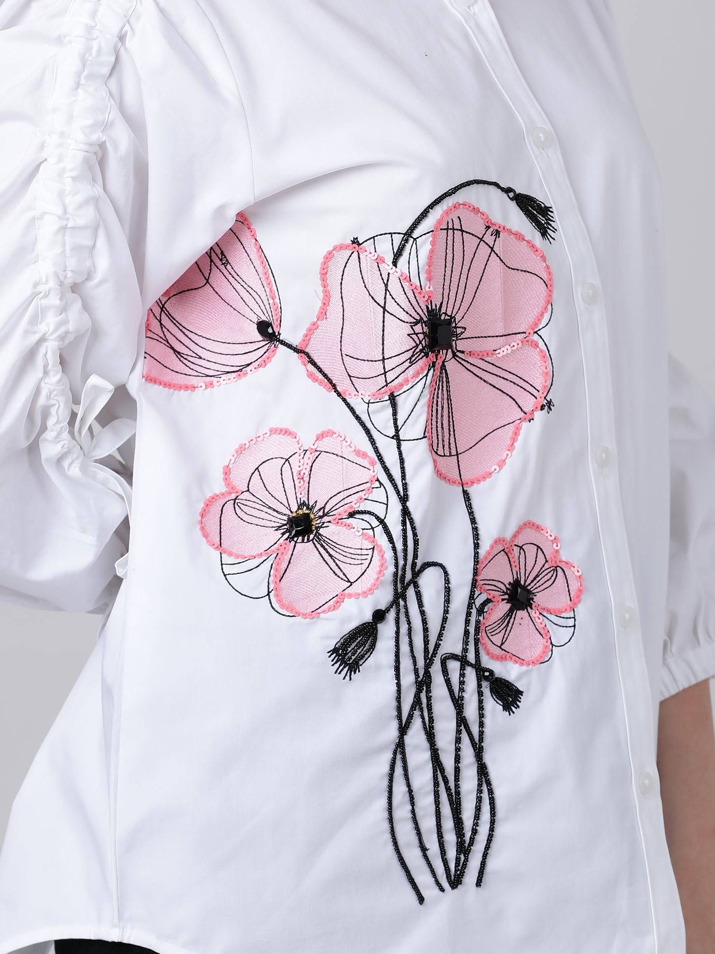 White bud shirt