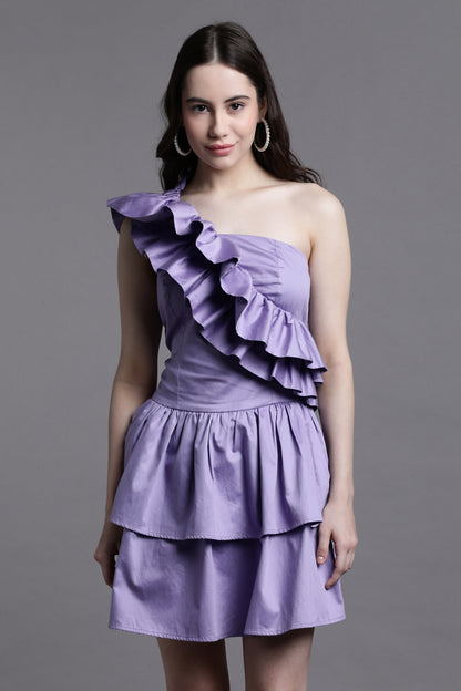 Lavender Ruffles Dress