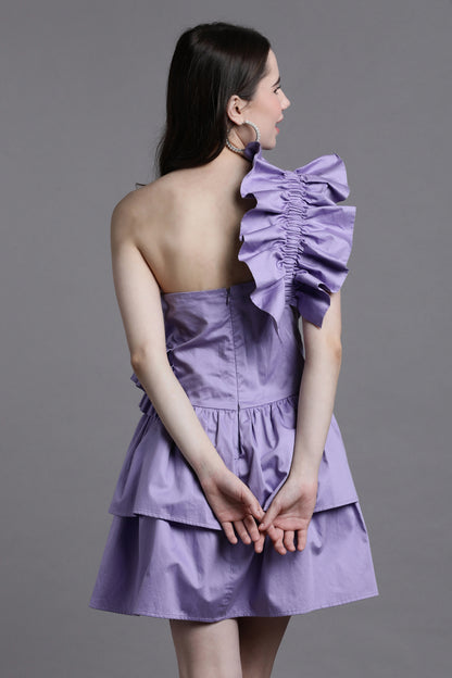 Lavender Ruffles Dress